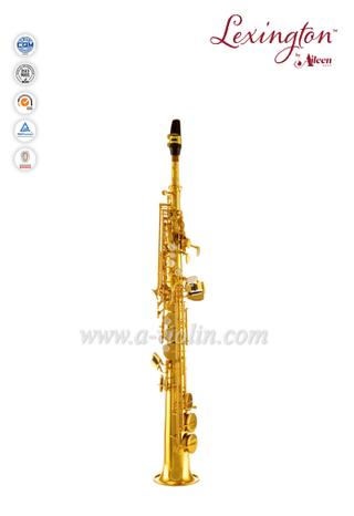 Bb Key Желтые латунные китайские колодки саксофон jinbao сопрано (SP400G)
