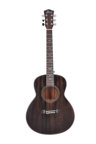 36 '' Темно-коричневая высокоплотная искусственная деревянная акустическая гитара для путешествий (AF386-36)