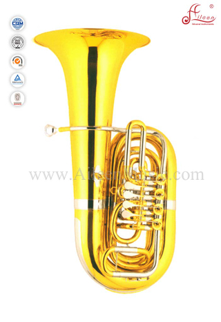 Ключ C Tuba Ключ C 4 клапана Золотой лак Вращающаяся туба (TU9912)