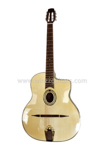 Арочная верхняя левая рука цыганская джазовая гитара (AGJ600)