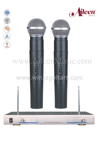 Оптовая Черный FM Hanheld VHF Микрофон Беспроводной Микрофон (AL-920VM)