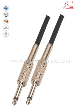Никель соединитель ПВХ черный гитарный кабель инструментальные кабели (AL-G024)