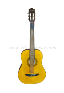 Оптовая 38-дюймовая классическая гитара с кленовым грифом Linden Top (AC831)