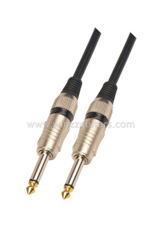 6мм ПВХ черный спиральный гитарный кабель с бумажной карточкой (AL-G032)