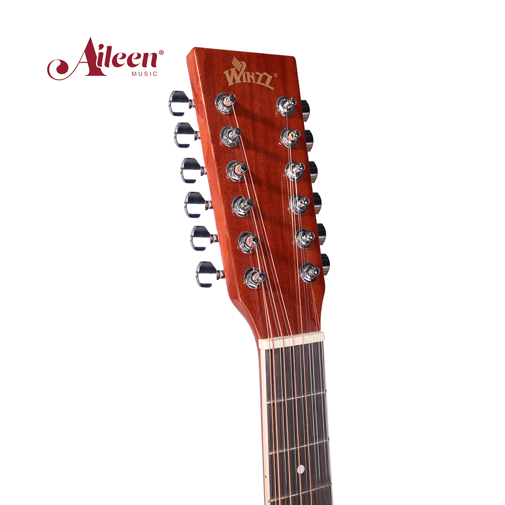 12-струнная 44-дюймовая акустическая гитара в разрезе оптом (AF8A8E12)