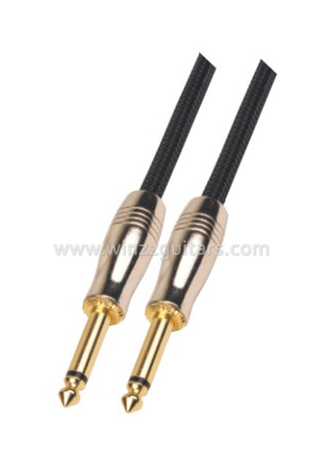 6,5 мм черный нейлон черный спиральный гитарный кабель (AL-G009)