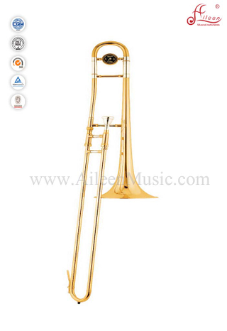 Золотой лаковый ключ Bb Желтый латунный слайд-альт-тромбон (TB9001G)